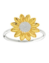 Load image into Gallery viewer, Two Tone Sunflower Ring