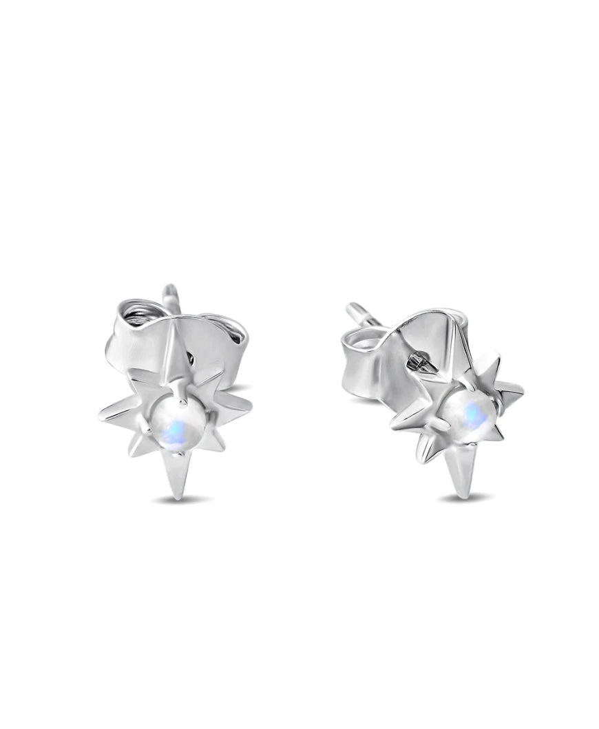 Astral Moonstone Studs