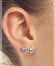 Load image into Gallery viewer, Mandala Eclipse Moonstone Studs
