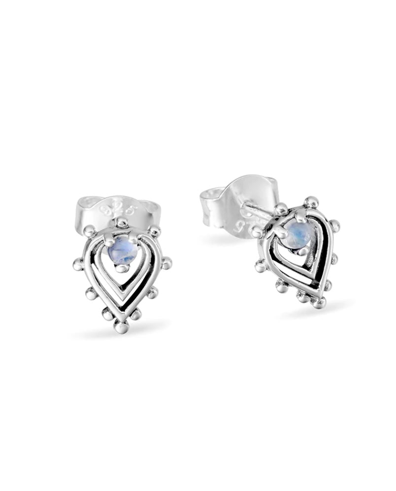 Sunset Moonstone Studs