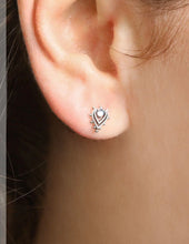 Load image into Gallery viewer, Sunset Moonstone Studs
