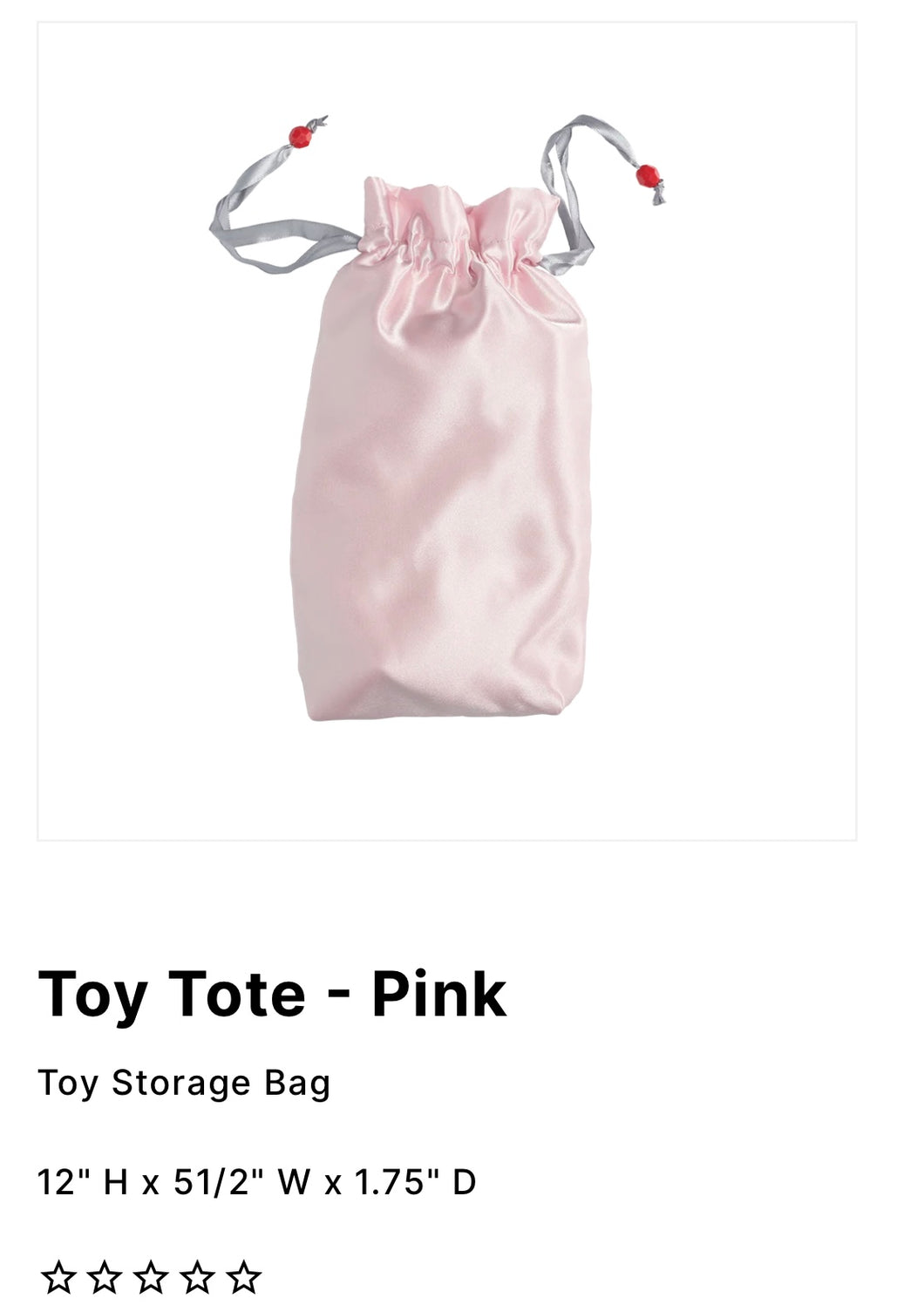 Toy Tote ~ Pink