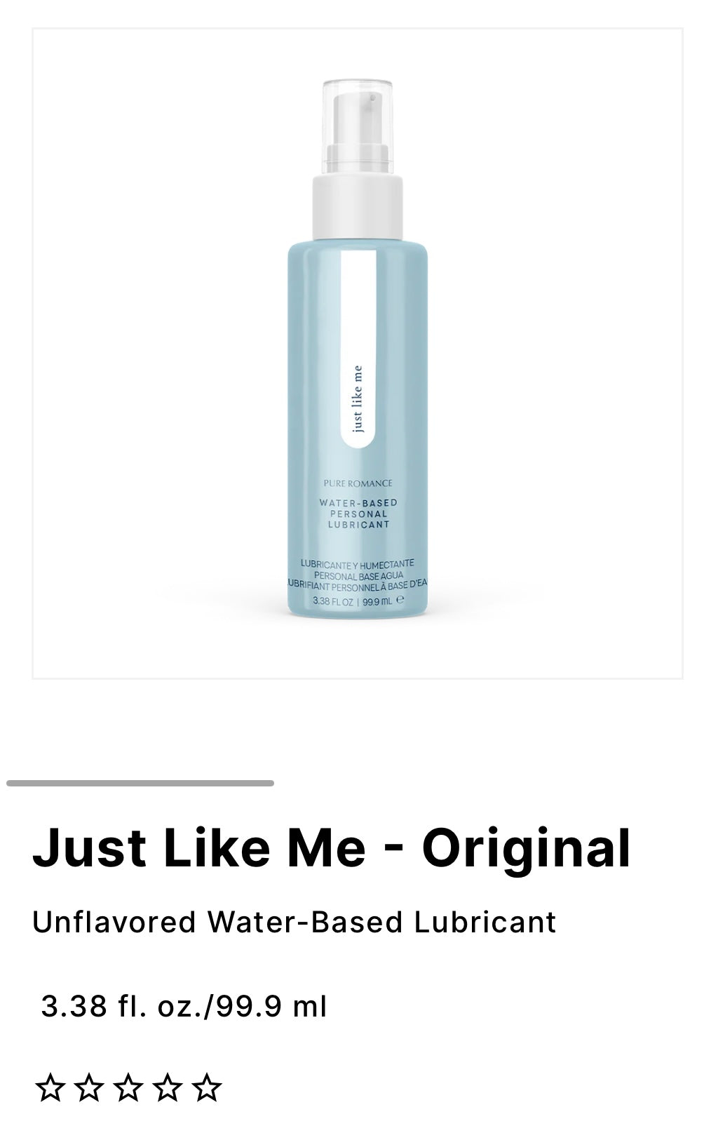 Just Like Me ~ Lubricant