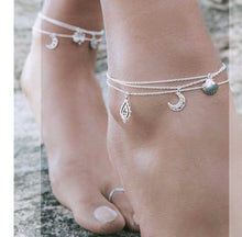 Load image into Gallery viewer, Seashell Anklet Sterling Silver (Dainty)
