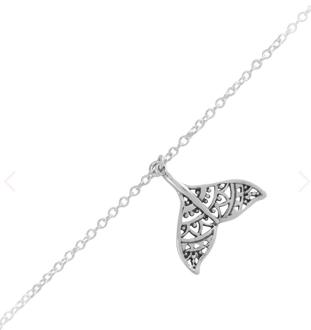 Dolphin Tail Bracelet Sterling Silver