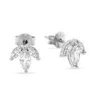 Load image into Gallery viewer, Trinity Sparkle Studs Sterling Silver
