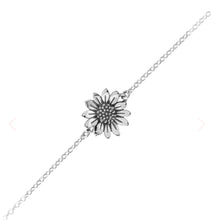 Load image into Gallery viewer, Blossoming Sunflower Bracelet Sterling Silver
