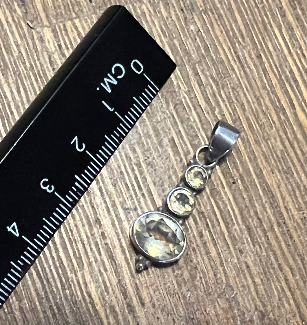 Sterling Silver Citrine Pendant